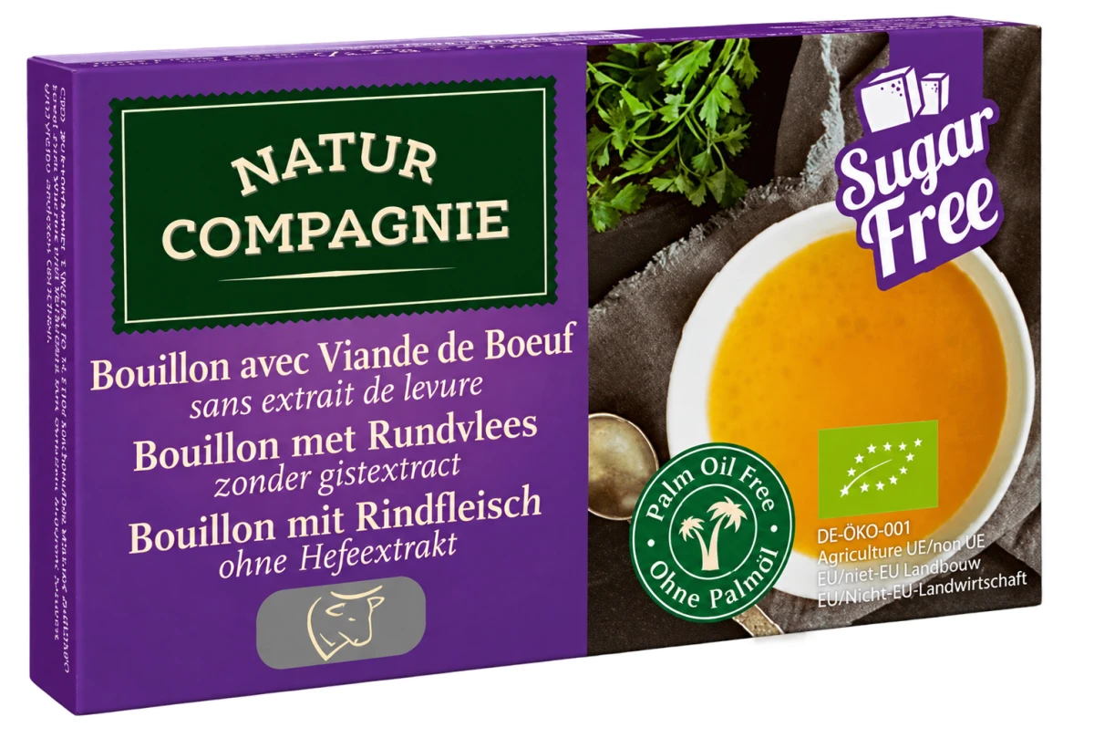 NATUR COMPAGNIE Bulion kostki wołowe bez dodatku cukrów i drożdży BIO 80 g