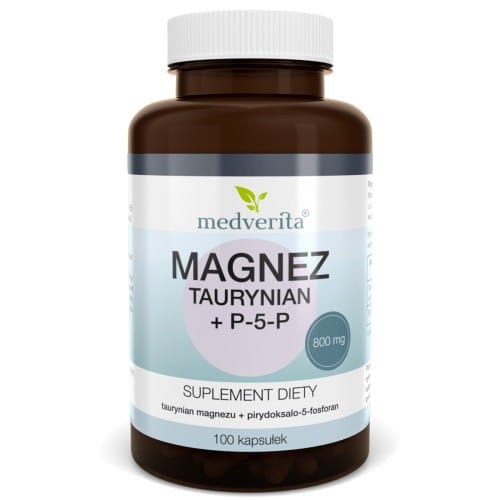 Medverita Magnez (Taurynian) + B6 100 kapsułek