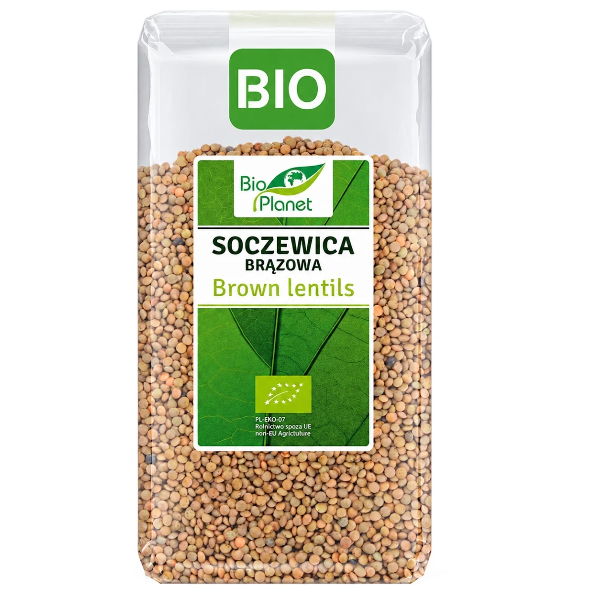 BIO PLANET Soczewica brązowa BIO 500 g