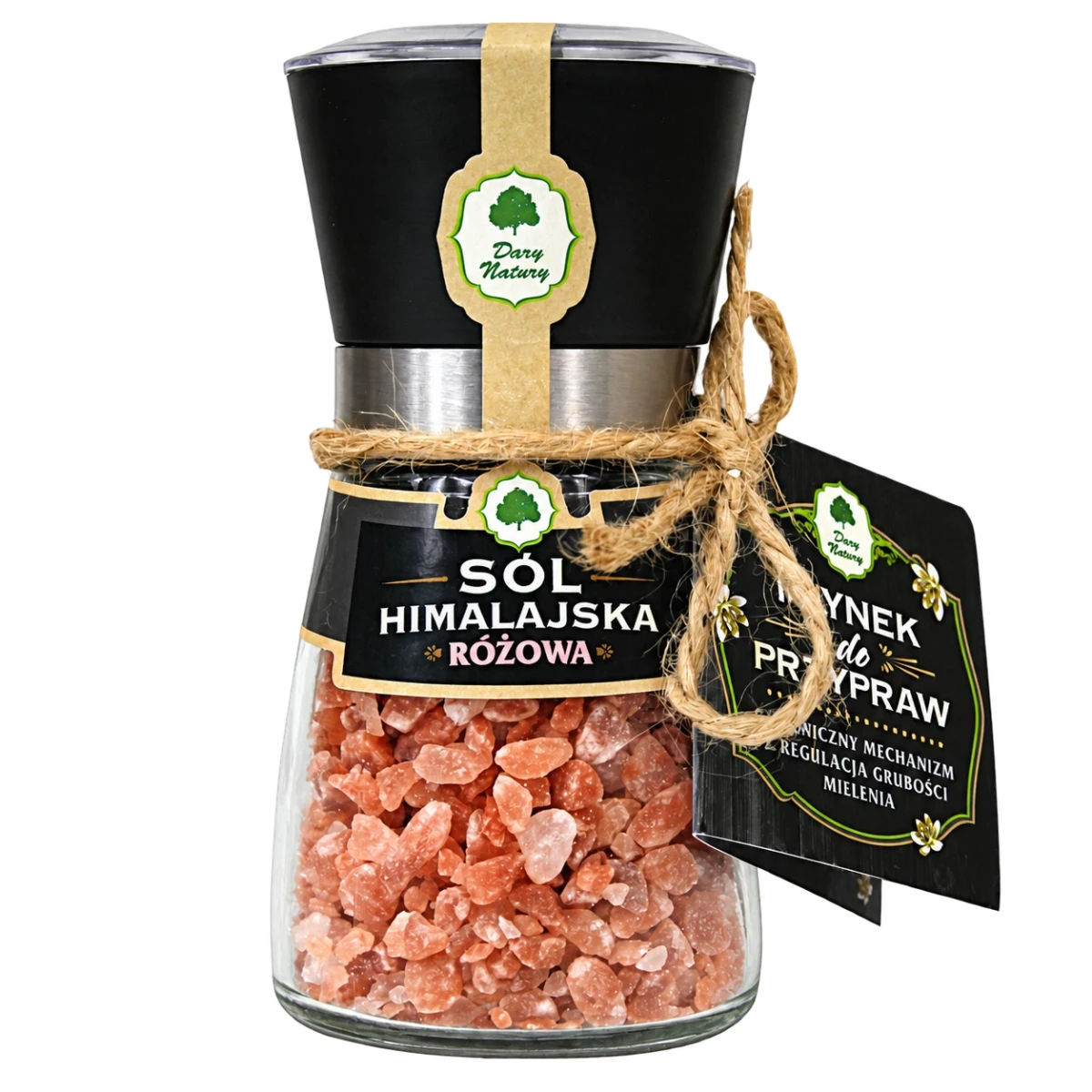 DARY NATURY Sól himalajska różowa w młynku 180 g