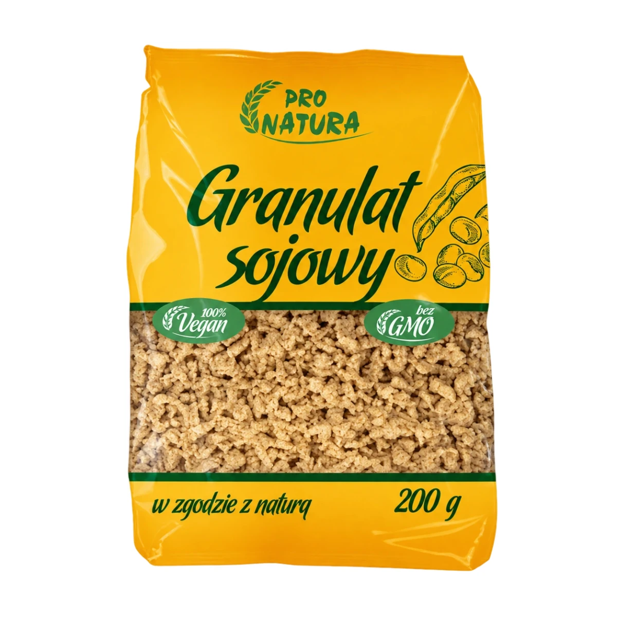 PRO NATURA Granulat sojowy 200 g