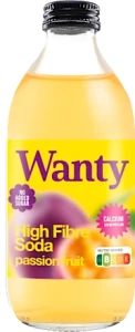 WANTY Napój musujący marakuja–limonka bezglutenowy 330 ml