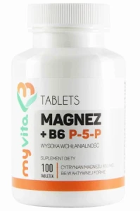 MyVita Magnez cytrynian +B6 P5P x 100tab
