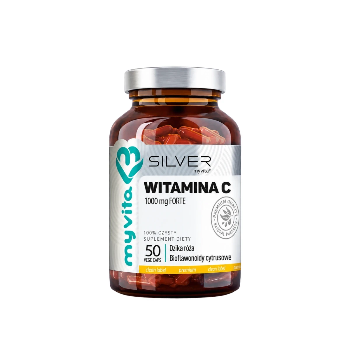 MYVITA Silver Witamina C 1000 mg Forte 50 kapsułek