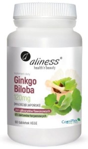 ALINESS Ginkgo Biloba (Miłorząb japoński) 60 kapsułek