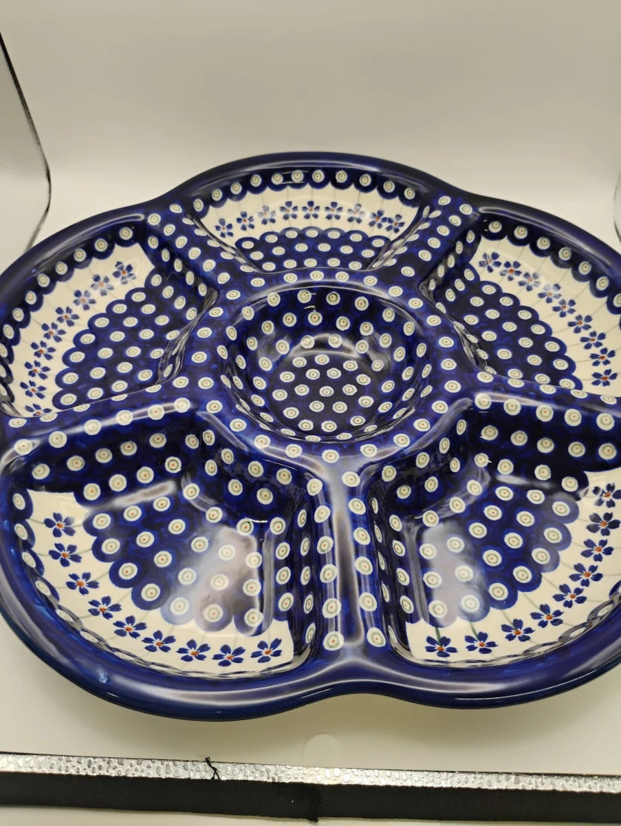 Patera A-166 pawie oczko - Ceramika Bolesławiec Zakłady Ceramiczne