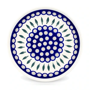 Miska D-56 pawie oczko liść - Ceramika Bolesławiec Zakłady Ceramiczne