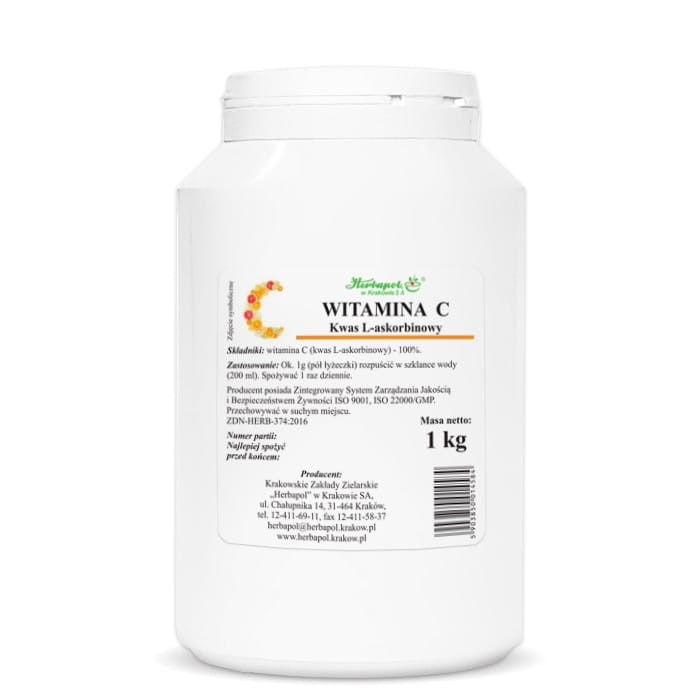 Herbapol Kraków Witamina C (Kwas l-askorbinowy) 1kg