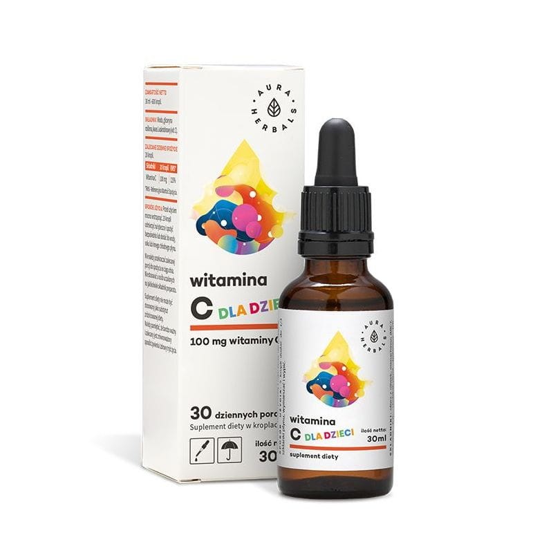 AURA HERBALS Witamina C 100 mg dla dzieci 30ml