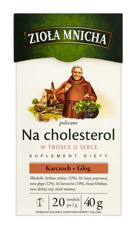 BIG-ACTIVE Zioła Mnicha na cholesterol 20 saszetek