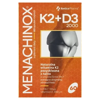 Xenico Menachinox K2 + D3 2000 60 kapsułek