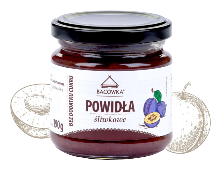 BACÓWKA Powidła śliwkowe bez dodatku cukru 190 g