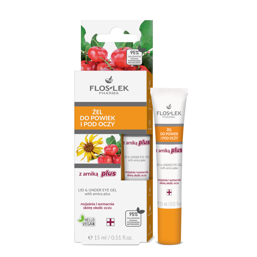 FLOSLEK Żel pod oczy z arniką Plus 15 ml
