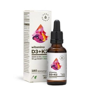 AURA HERBALS Witamina D3 2000 + K2 MK7 30ml