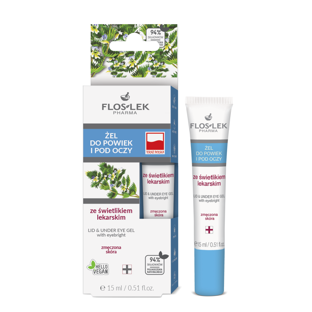 FLOSLEK Żel pod oczy ze świetlikiem lekarskim 15 ml