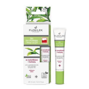 FLOSLEK Żel pod oczy ze świetlikiem i zieloną herbatą 15 ml