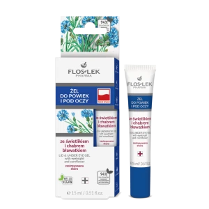 FLOSLEK Żel pod oczy ze świetlikiem i chabrem bławatkiem 15 ml