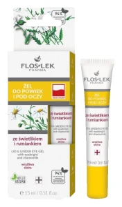 FLOSLEK Żel pod oczy ze świetlikiem i rumiankiem 15 ml