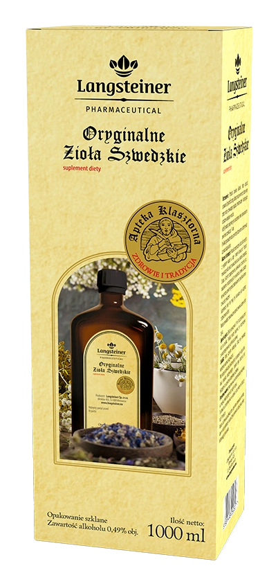 LANGSTEINER Bitter Oryginalne Zioła Szwedzkie 1000 ml