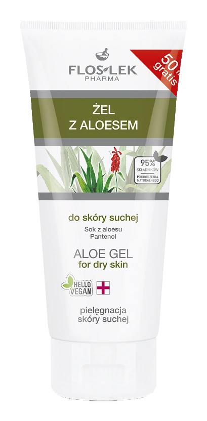 FLOSLEK Żel z aloesem do skóry suchej 200 ml