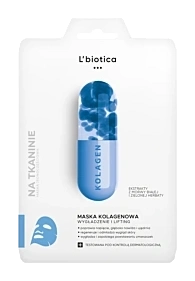 L'BIOTICA Maska kolagenowa na tkaninie 23 ml