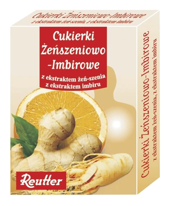 REUTTER Cukierki żeńszeniowo-imbirowe 50 g
