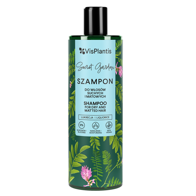 VIS PLANTIS Szampon z lukrecją do włosów suchych i matowych 400 ml