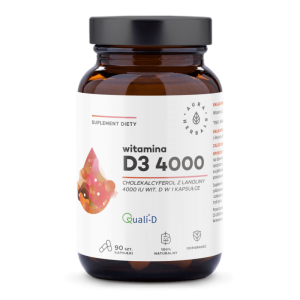 AURA HERBALS Witamina D3 4000 IU 90 kapsułek