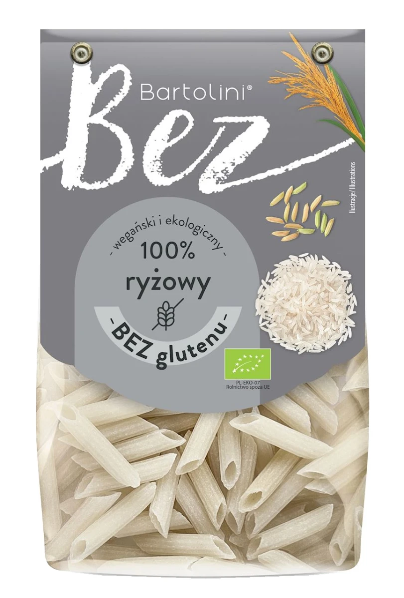 BARTOLINI Makaron ryżowy penne bezglutenowy BIO 250 g
