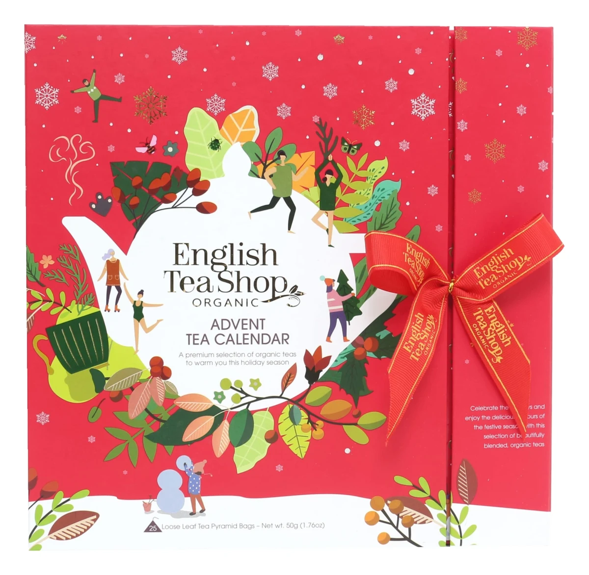 ENGLISH TEA SHOP Kalendarz adwentowy BIO Red Book 25 saszetek