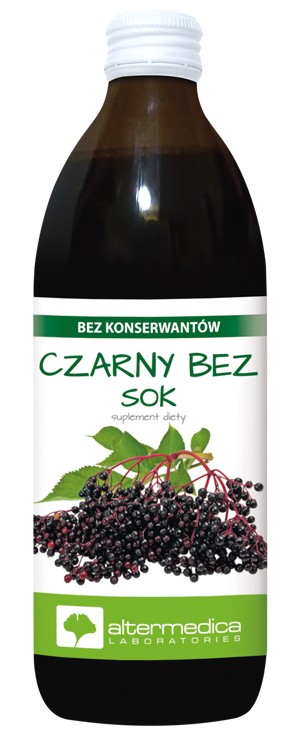 ALTER MEDICA Sok z czarnego bzu z witaminą C 500 ml