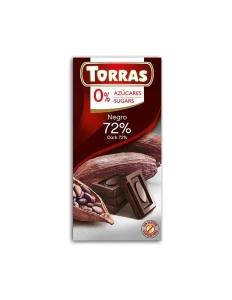 TORRAS Czekolada gorzka 72% bez dodatku cukru 75 g