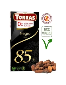 TORRAS Czekolada gorzka 85% bez dodatku cukru 75 g