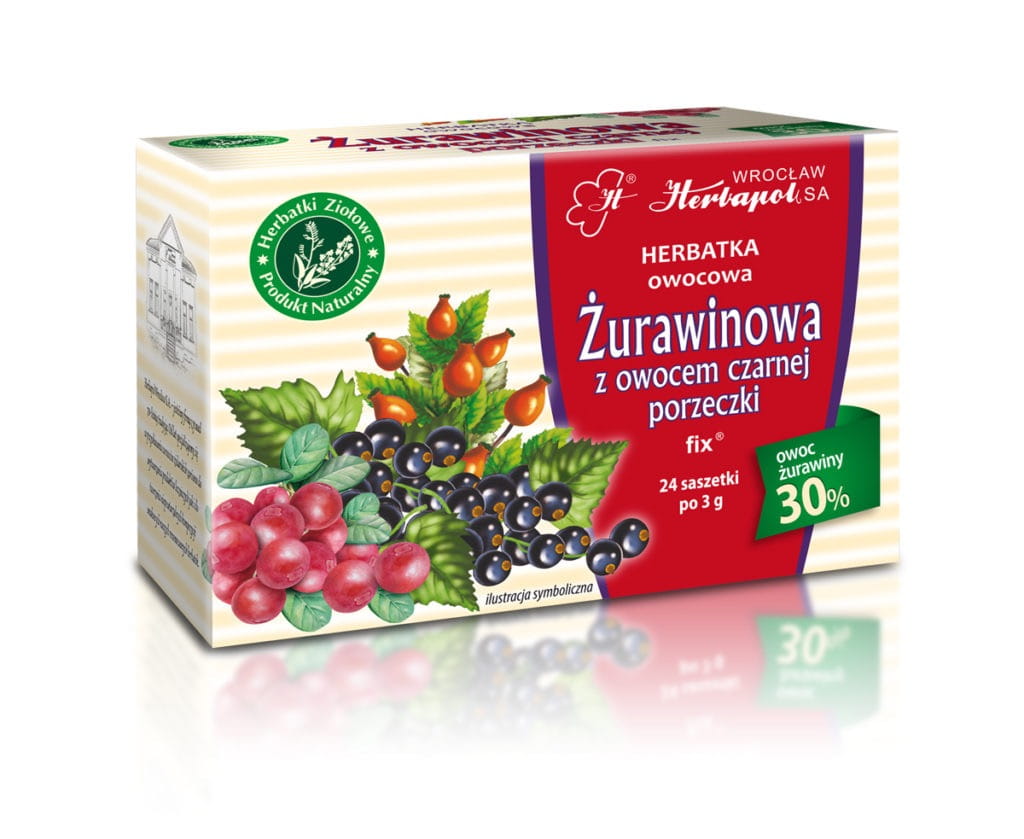 Herbapol Wrocław Żurawina z porzeczką 24 saszetek