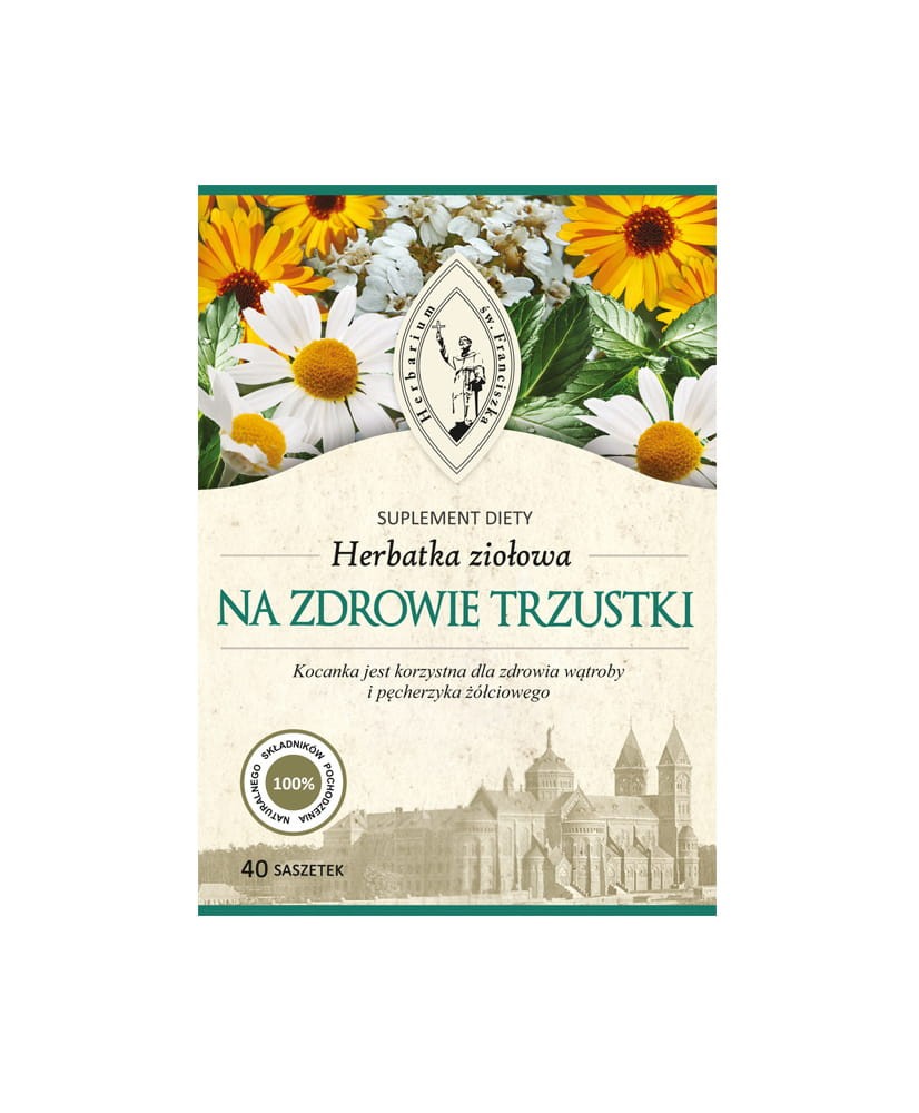 Herbarium Św. Franciszka Herbatka Na zdrowie trzustki 40 saszetek
