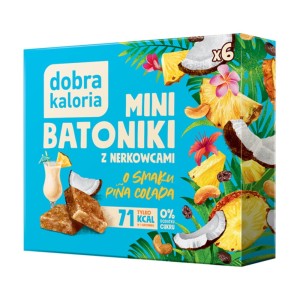 DOBRA KALORIA Mini batoniki o smaku pina colada 6x17g