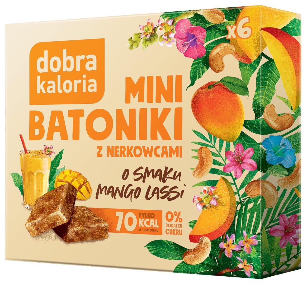 DOBRA KALORIA Mini batoniki mango 6x17g