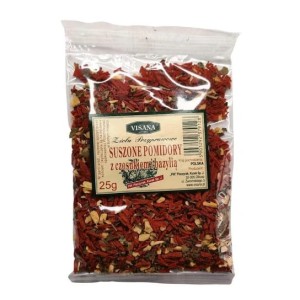 VISANA Suszone pomidory z czosnkiem i bazylią 25g