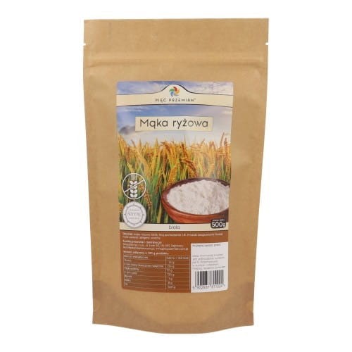 PIĘĆ PRZEMIAN Mąka ryżowa biała 500g