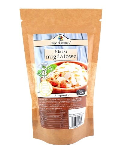 PIĘĆ PRZEMIAN Płatki migdałowe 150g