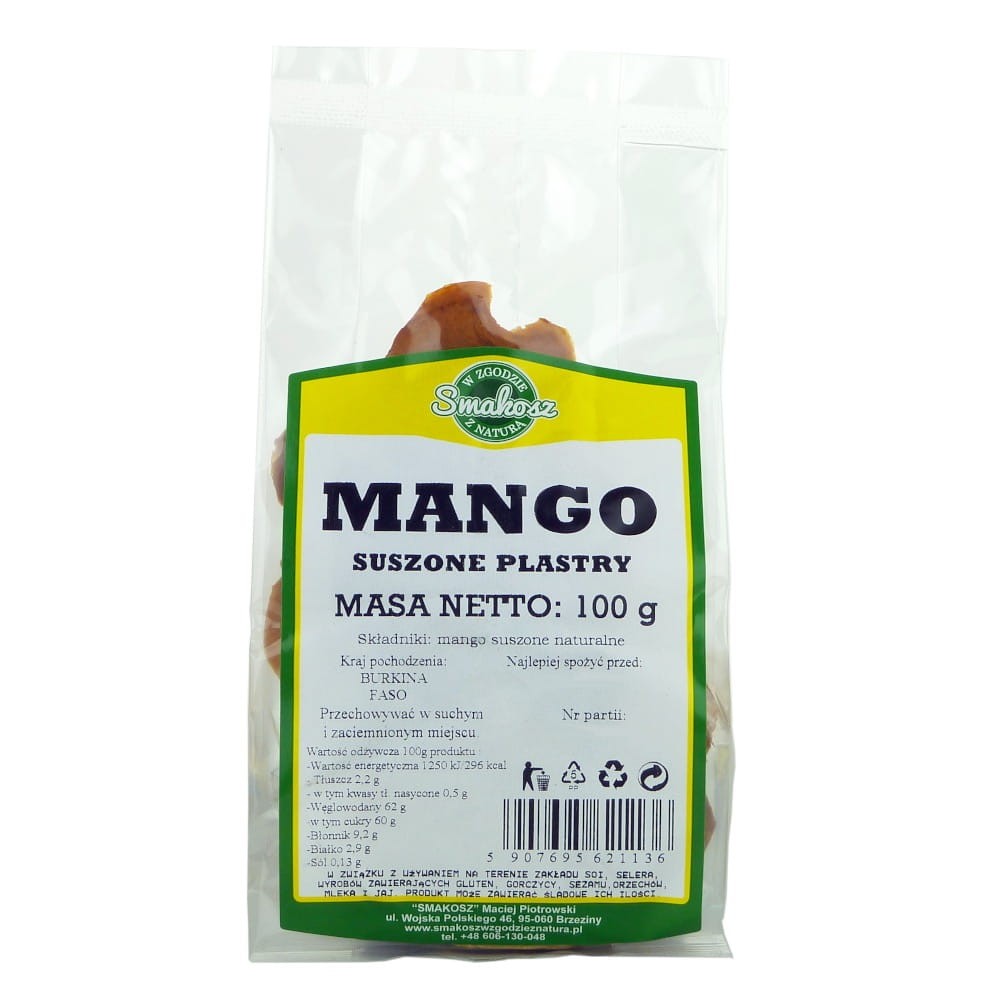 SMAKOSZ Mango suszone 100g
