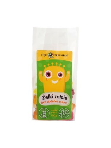 PIĘĆ PRZMIAN Żelki misie 100g