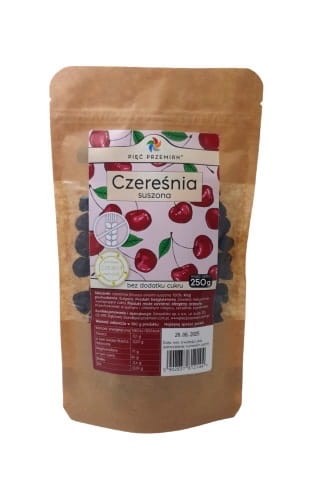 PIĘĆ PRZEMIAN Czereśnie suszone 250g