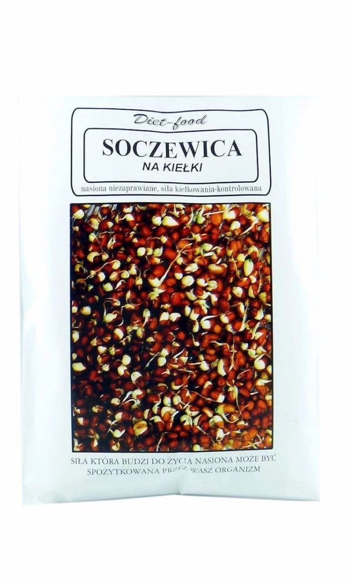 DIET-FOOD Nasiona na kiełki Soczewica 160g