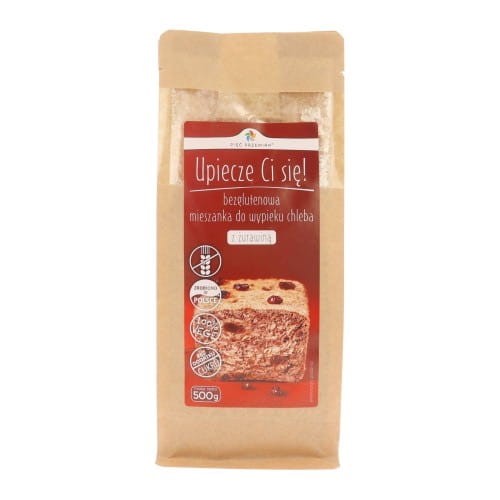 PIĘĆ PRZEMIAN Mieszanka chleba bezglutenowego z żurawiną 500 g