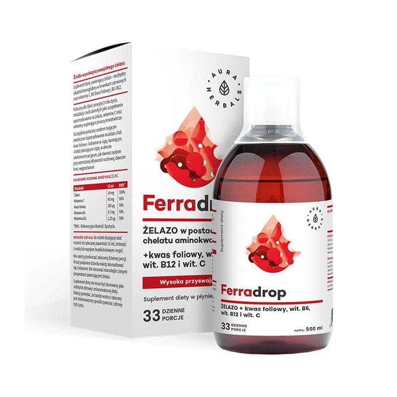 AURA HERBALS Ferradrop płyn 500ml