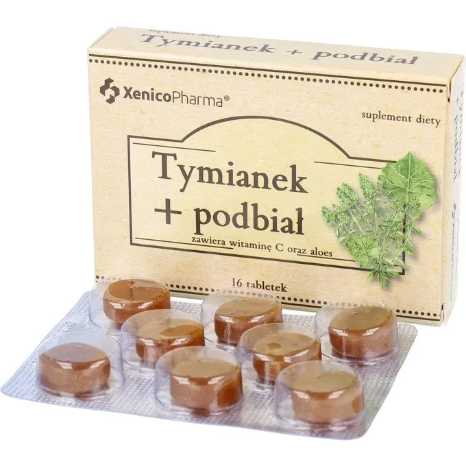 Xenico Tymianek + Podbiał 16 tabletek do ssania