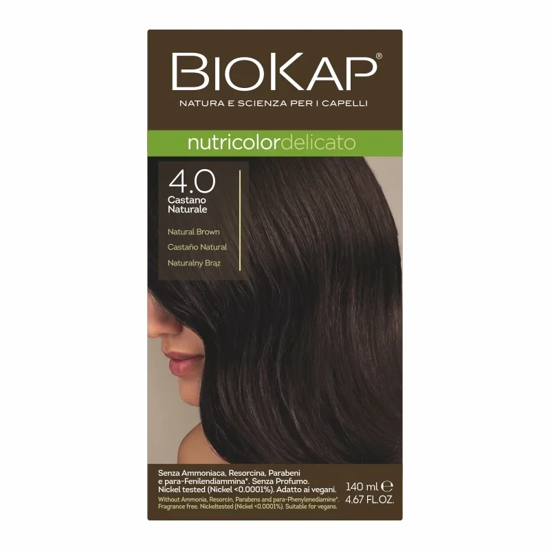 BIOKAP NUTRICOLOR DELICATO 4.0 Naturalny Brąz