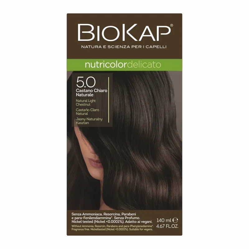 BIOKAP NUTRICOLOR DELICATO 5.0 Jasny Naturalny Kasztan