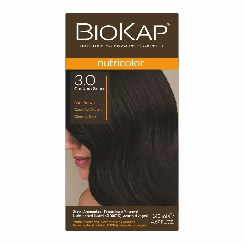 BIOKAP NUTRICOLOR 3.0 Ciemny Brąz 140ml